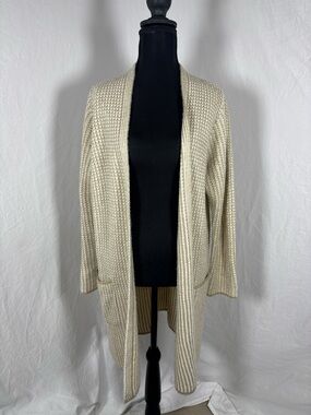 Fortune & Ivy Ivory and Tan Cardigan